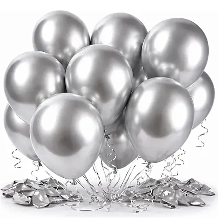 BALAO NATURAL PRATA ALUMINIO - HAPPY DAY