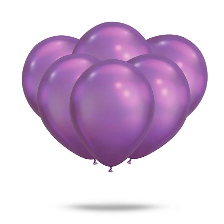 BALAO FUSCIA ALUMINIO - HAPPY DAY