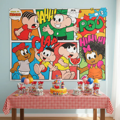 Painel TNT Cenário Turma Mônica New - Festcolor