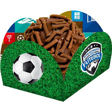 Porta forminha Apaixonados por Futebol c/40 - Festcolor