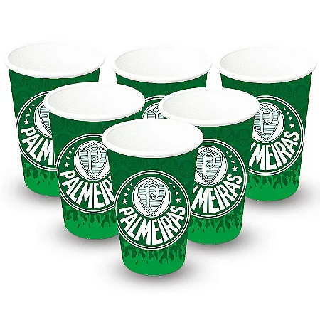 Copo Papel 200ml Palmeiras 2023 C/8 - Festcolor