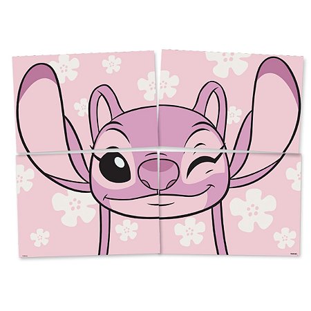Painel 4 Laminas Stitch Angel - Festcolor