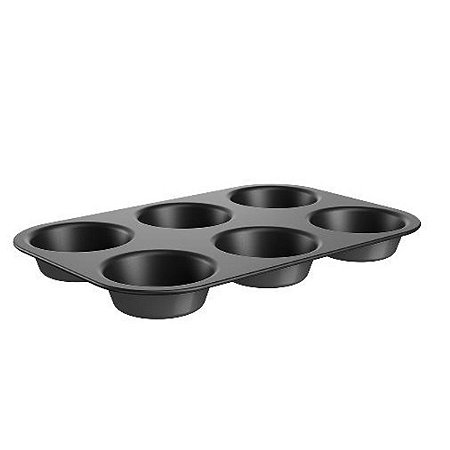 FORMA CUPCAKE BAKEWARE 6 DIVISOES GRAFITE