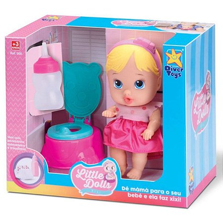 BONECA LITTLE DOLLS FAZ XIXI