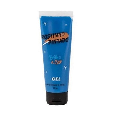 GEL CABELO CORPO GLITTER 30G AZUL