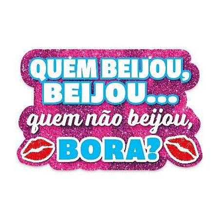 PLACA CARNAVAL QUEM BEIJOU BEIJOU