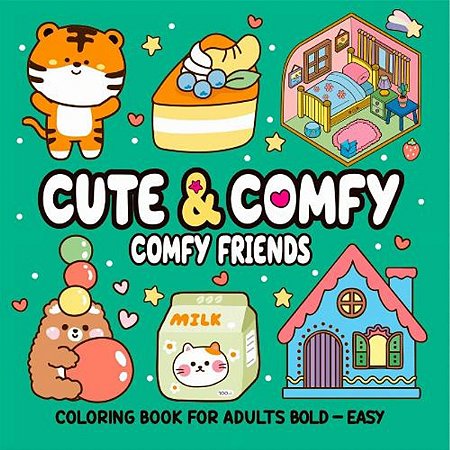 LIVRO COLORIR CUTE COMFY FRIENDS