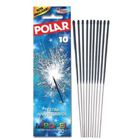 VELA SPARKLERS POLAR C/10 PARAFINADA