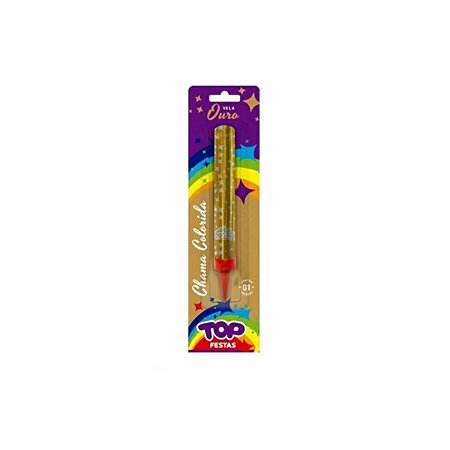 VELA VULCAO CHAMA OURO