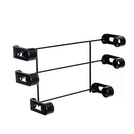 PORTA ROLOS 3X1 PRETO