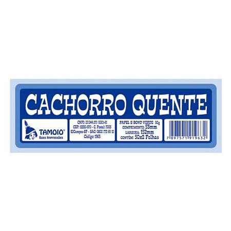 FICHA 50 FOLHAS CACHORRO QUENTE