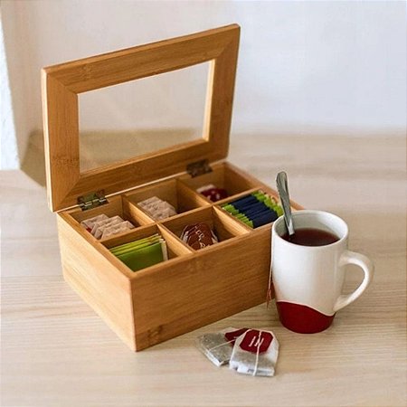 CAIXA CHA ECOKITCHEN BAMBU