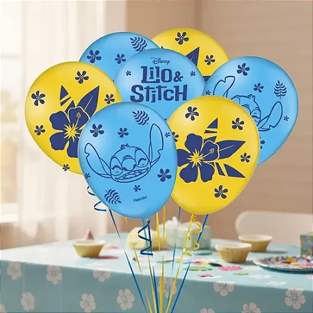 BALAO 9" LILO E STITCH C/25 - Festcolor