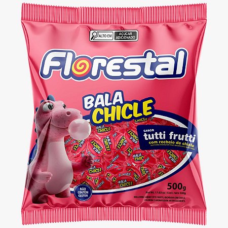 BALA CHICLE TUTTI-FRUTTI 500G