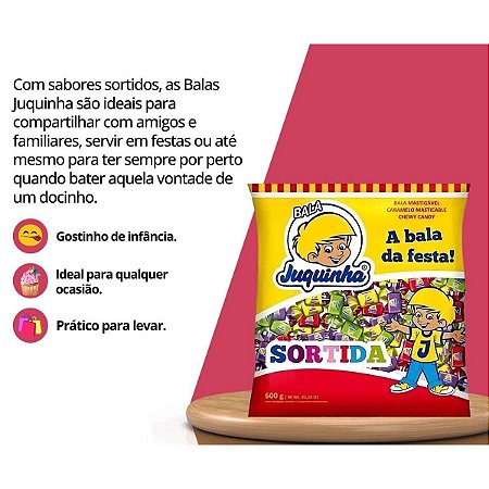 BALA JUQUINHA 500G SORTIDA