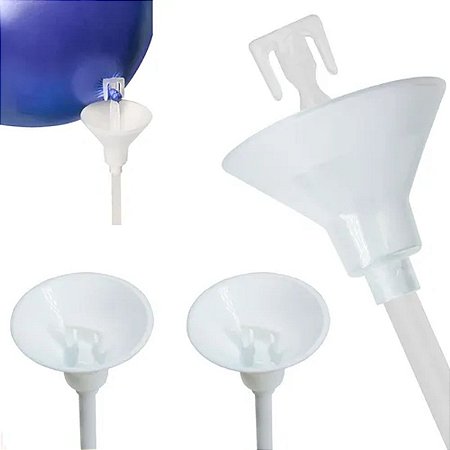 KIT SUPORTE BALAO CLIQUE 33CM C/10 BRANCO