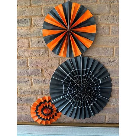 KIT DECORATIVO LEQUE HALLOWEEN C/3