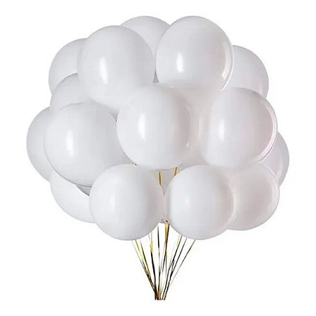 BALAO 9 LISO PARTY BRANCO C/50