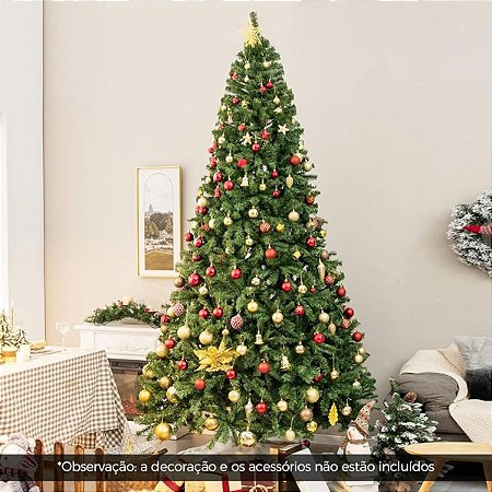 Árvore Natal 2,4M Verde Premium Luxo - Bello Festas