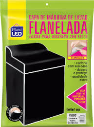 CAPA MAQUINA FLANELADA PRETA TAM GG - PLAST LEO
