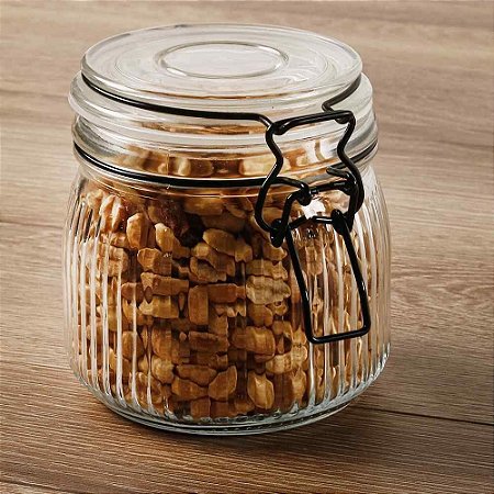 POTE RIVIERA HERMETICO CANELADO 600ML - ALLMIX