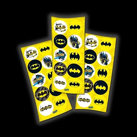 ADESIVO REDONDO BATMAN GEEK