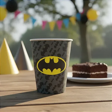 COPO PAPEL 200ML BATMAN GEEK - Festcolor