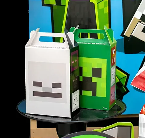 CAIXA SURPRESA MINECRAFT C/8 -Festcolor