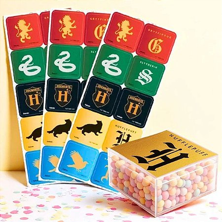 ADESIVO QUADRADO HARRY POTTER C/30