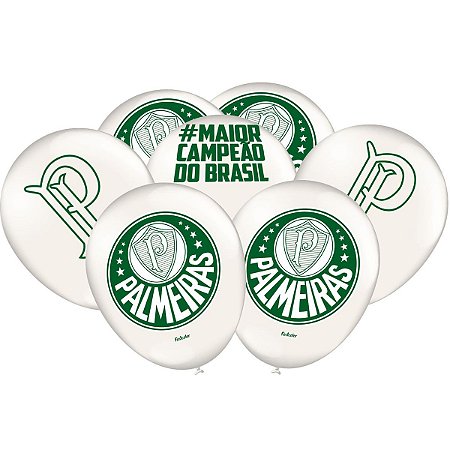 BALAO 9 DEC PALMEIRAS C/25 BRANCO
