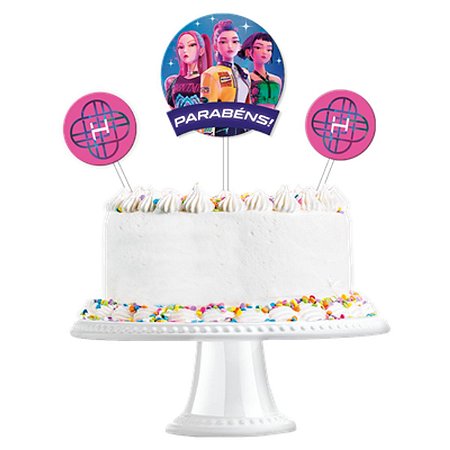 TOPO BOLO GUERREIRAS DO K-POP C/3