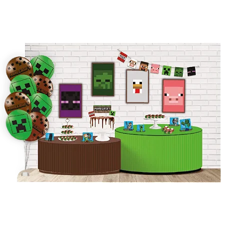 Kit Festa Minecraft c/62 - Festcolor