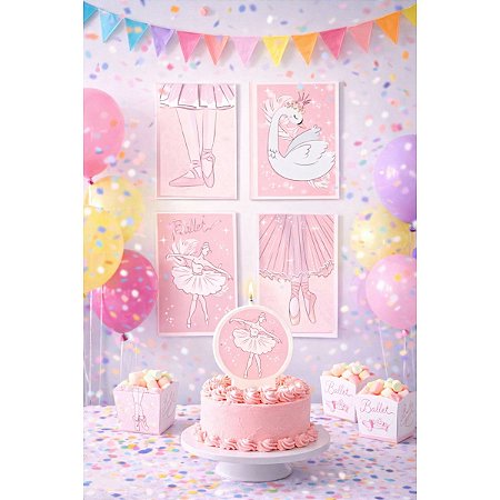 QUADRO DECORATIVO BAILARINA C/4