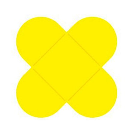 MINI PORTA FORMINHA PETALAS AMARELA C/50