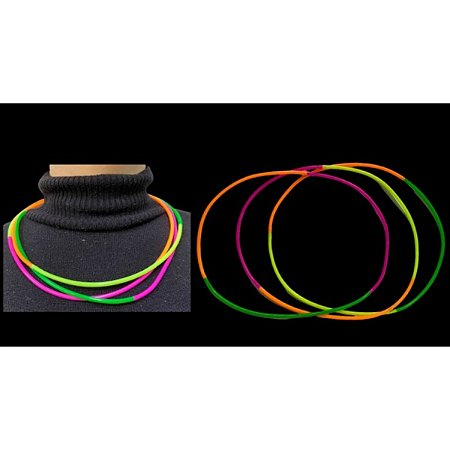 COLAR NEON LUZ NEGRA C/10