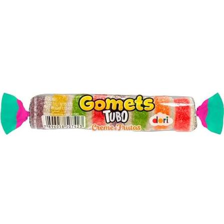 BALA GOMA GOMETS TUBO C/30 CREME FRUTAS - DORI