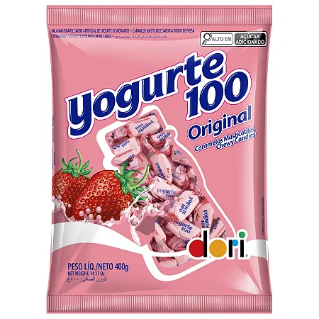 BALA YOGURTE 100 400G MORANGO - DORI