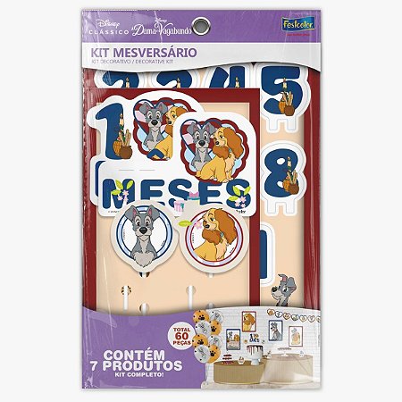 KIT MESVERSARIO A DAMA E O VAGABUNDAC/60