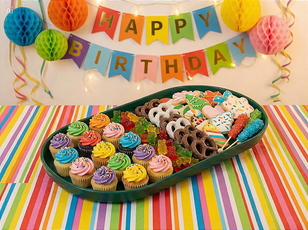 BANDEJA OVAL POP 22X13CM VERDE - PRODUFEST