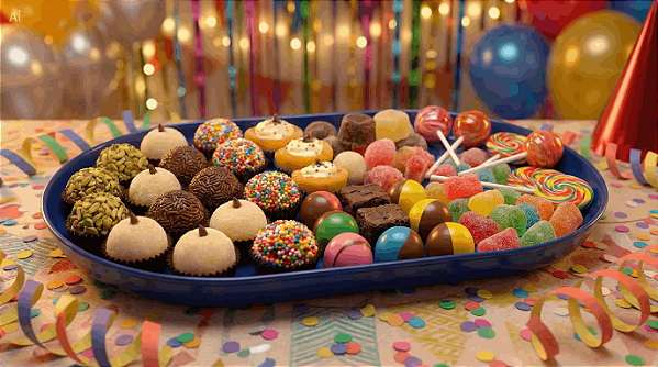 BANDEJA OVAL POP 22X13CM AZUL ESCURO - PRODUFEST