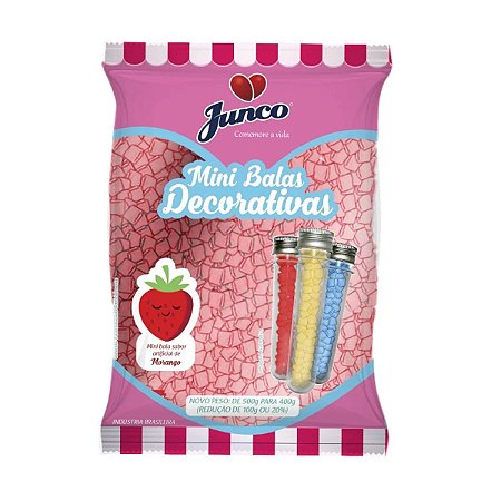 MINI BALA 400G ROSA/MORANGO