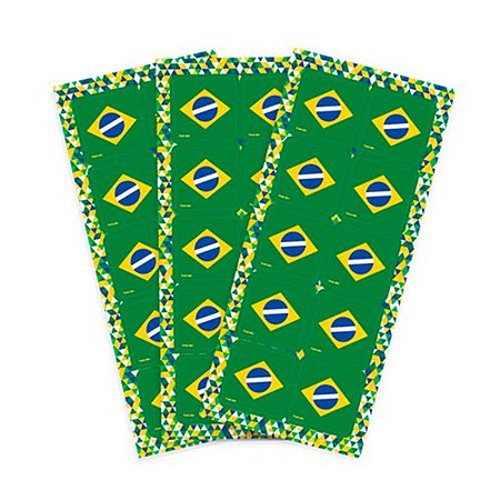 ADESIVO QUADRADO COPA 2026 BANDEIRA C/30
