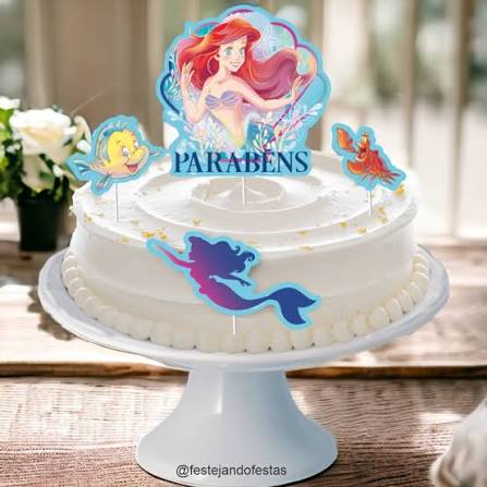 TOPO BOLO ARIEL DISNEY C/4 - REGINA