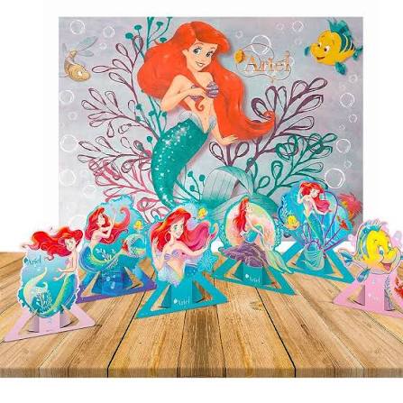 DECORACAO MESA ARIEL DISNEY - REGINA