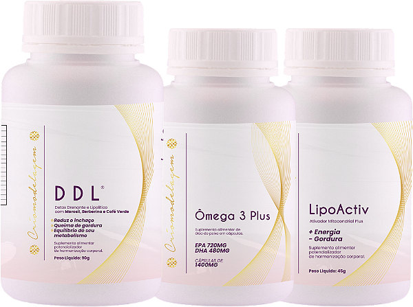 COMBO 2: DDL PLUS + ÔMEGA 3 + LIPOACTIV