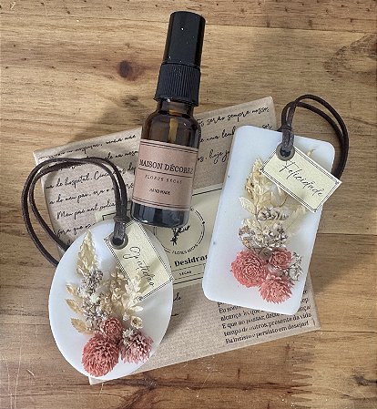 Sachê Aroma com Flores Secas Rosa