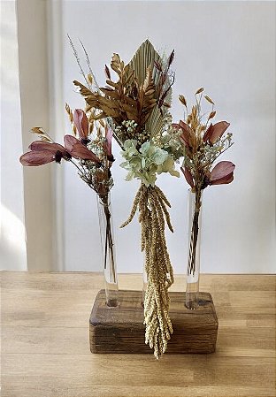 Trio de Flores Desidratadas