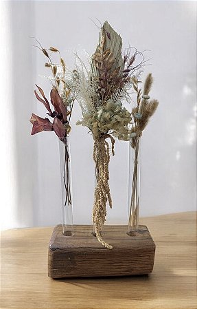 Trio de Flores Desidratadas