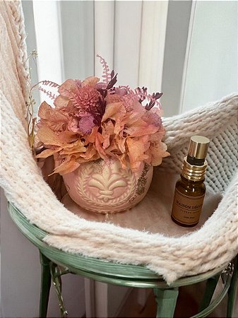 Arranjo de Flores Secas Mimo Rosê