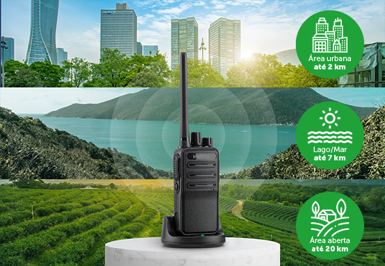 Rádio Comunicador RC 3002 G2 Longo Alcance 20 Km - Intelbras